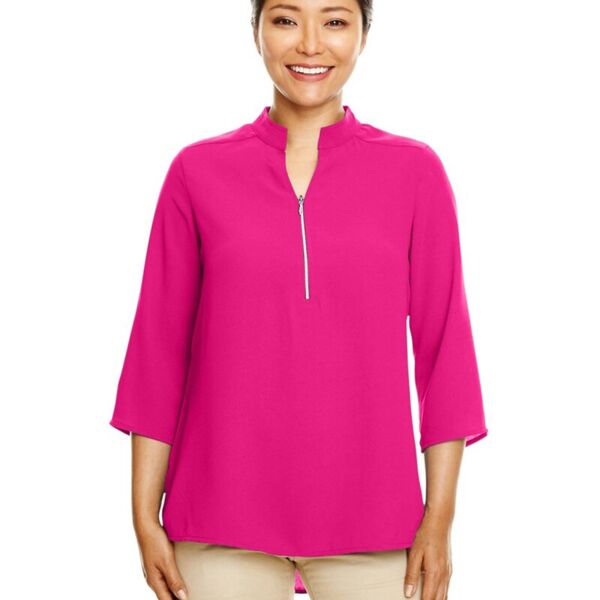 Women's Perfect Fit™  Three-Quarter Sleeve Crepe Tunic Thumbnail