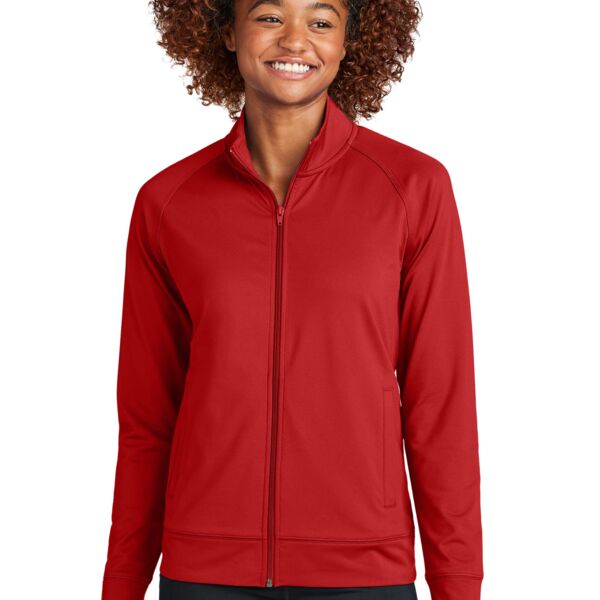 Ladies Sport Wick ® Stretch Full Zip Cadet Jacket Thumbnail
