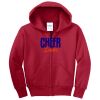 Youth Core Fleece Full Zip Hooded Sweatshirt Thumbnail